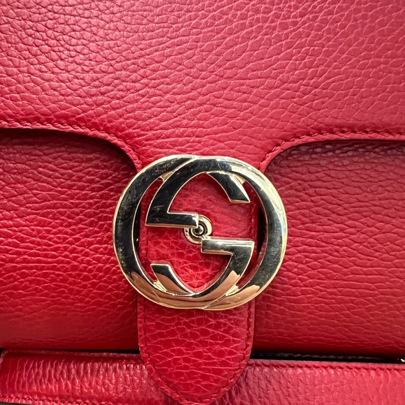Gucci Dollar Calfskin Interlocking G Top Handle Shoulder Bag - Picture 2 of 11